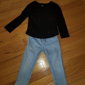 jeans and long sleeve top